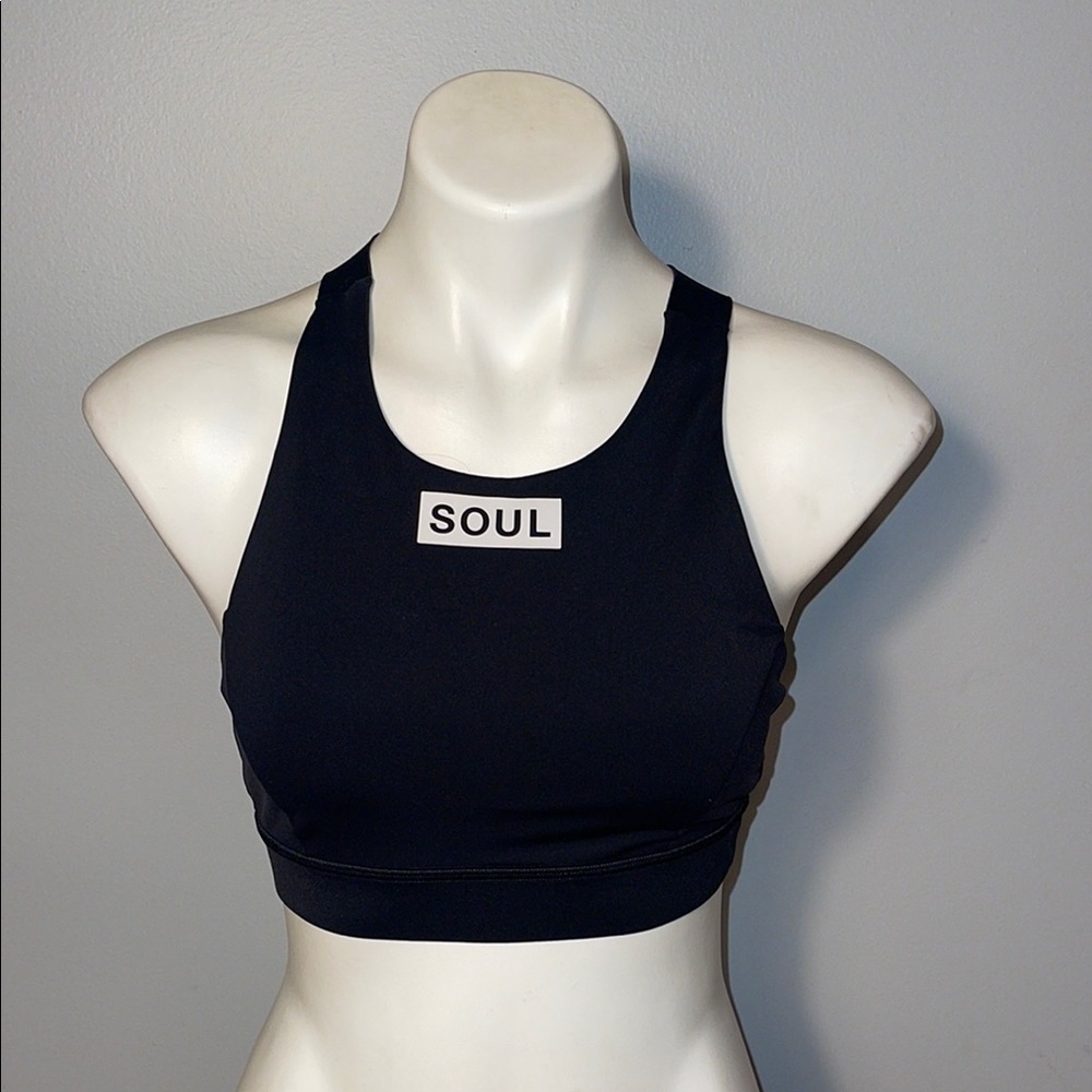 Lululemon x SoulCycle Skull Sports Bra. Size 8. Black. LW2AG9SE